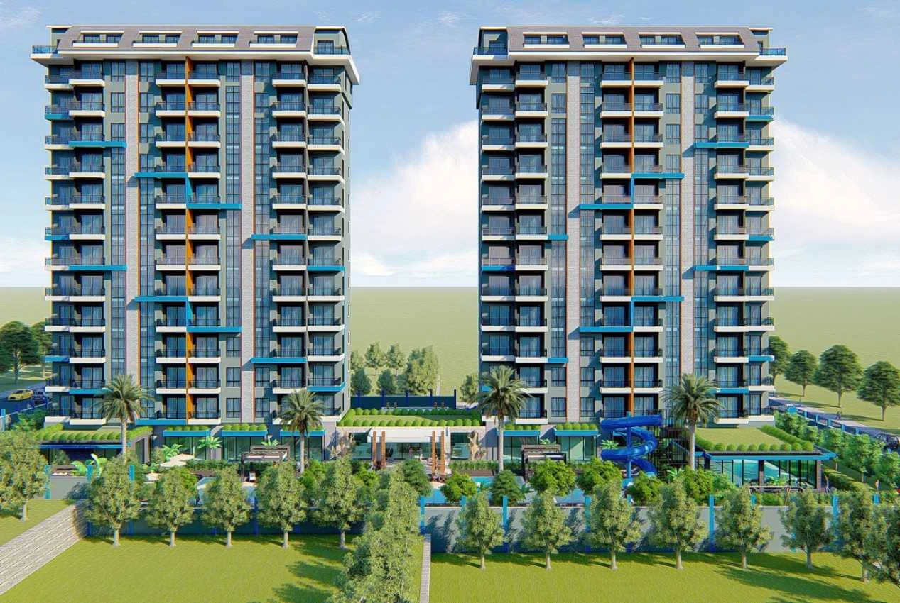 housebind Квартира планировки 1+1 в современном комплексе в Махмутларе /Алания