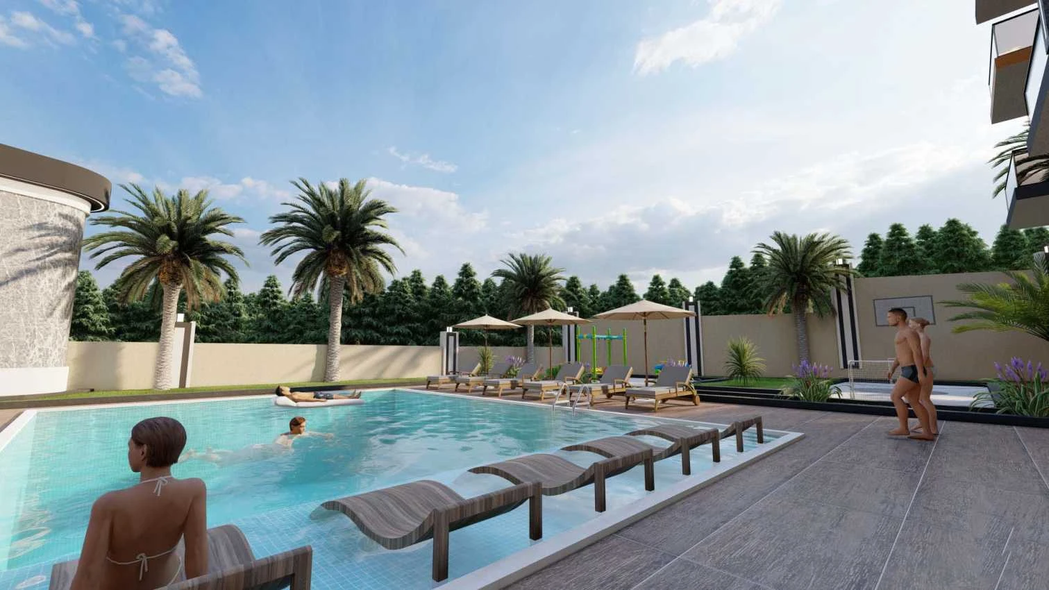 housebind Новый проект две квартиры 1 + 1 в Авсаллар /Алания