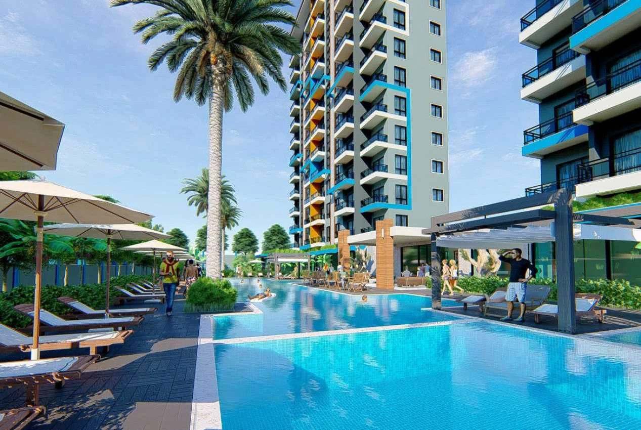 housebind Квартира планировки 1+1 в современном комплексе в Махмутларе /Алания