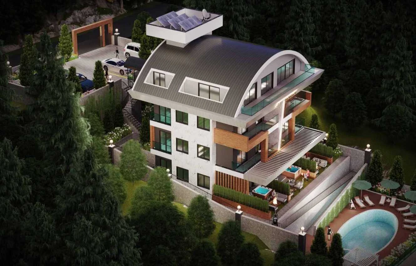 housebind Прекрасный проект расположен в районе Сугёзю /Алания