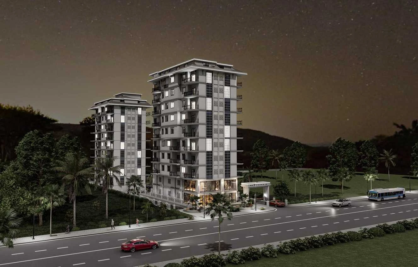 housebind Квартира 1 + 1 на побережье моря в районе Махмутлар/Алания