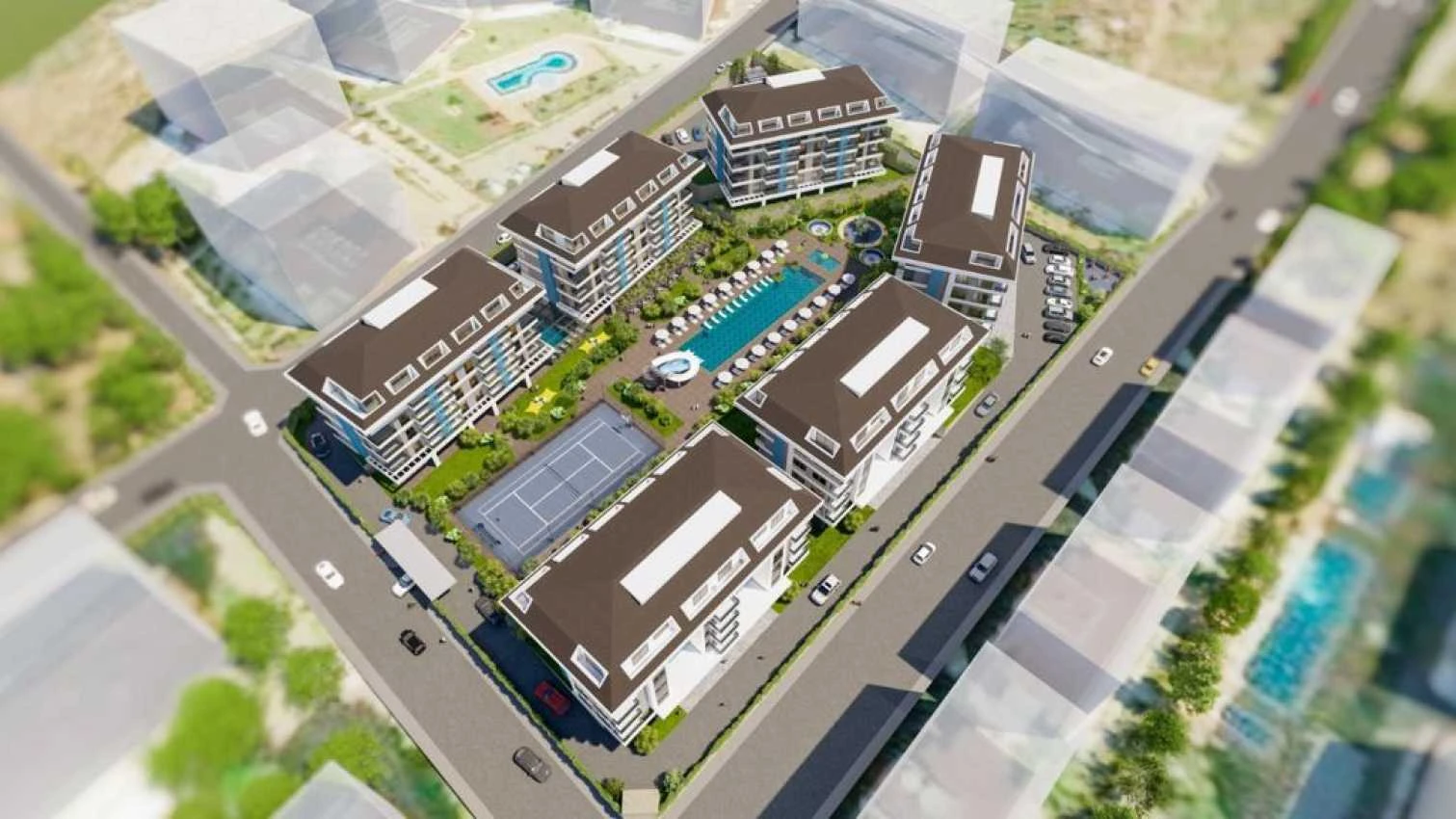 housebind Современном комплексе квартира планировки 1+1  Кестель /Алания