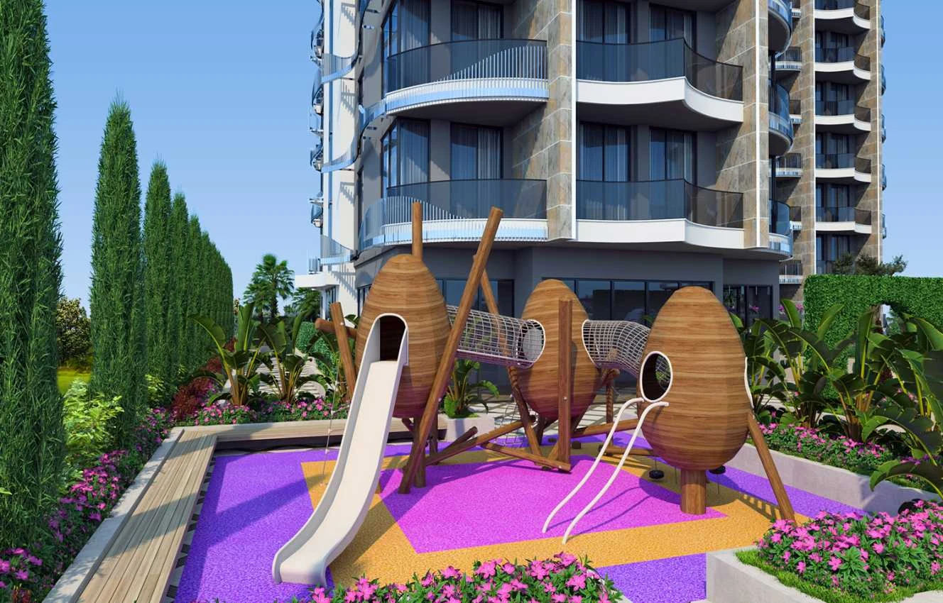 housebind Квартира 1 + 1 на первой линии моря в районе Тосмур /Алания