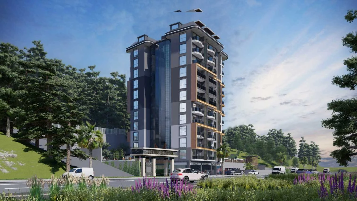 housebind В шикарном комплексе  квартира 1 + 1 Махмутлар /Алания
