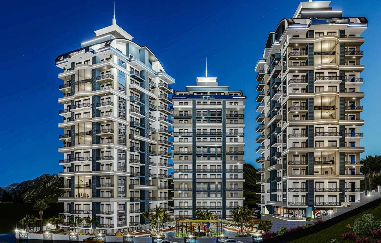 housebind Квартира в шикарном комплексе планировки 1+1 в Махмутларе /Алания