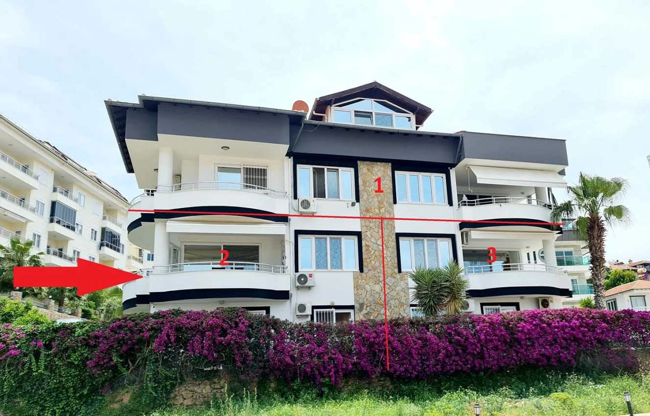 housebind Представляем виллу с тремя квартирами 3 + 1 в Кестель/Аланья