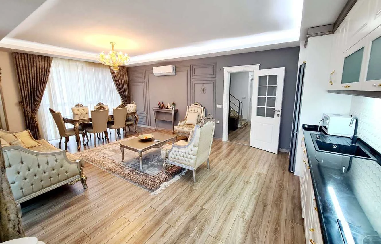 housebind Квартира планировки 3+1 Дуплекс в жилом комплексе Махмутлар /Алания