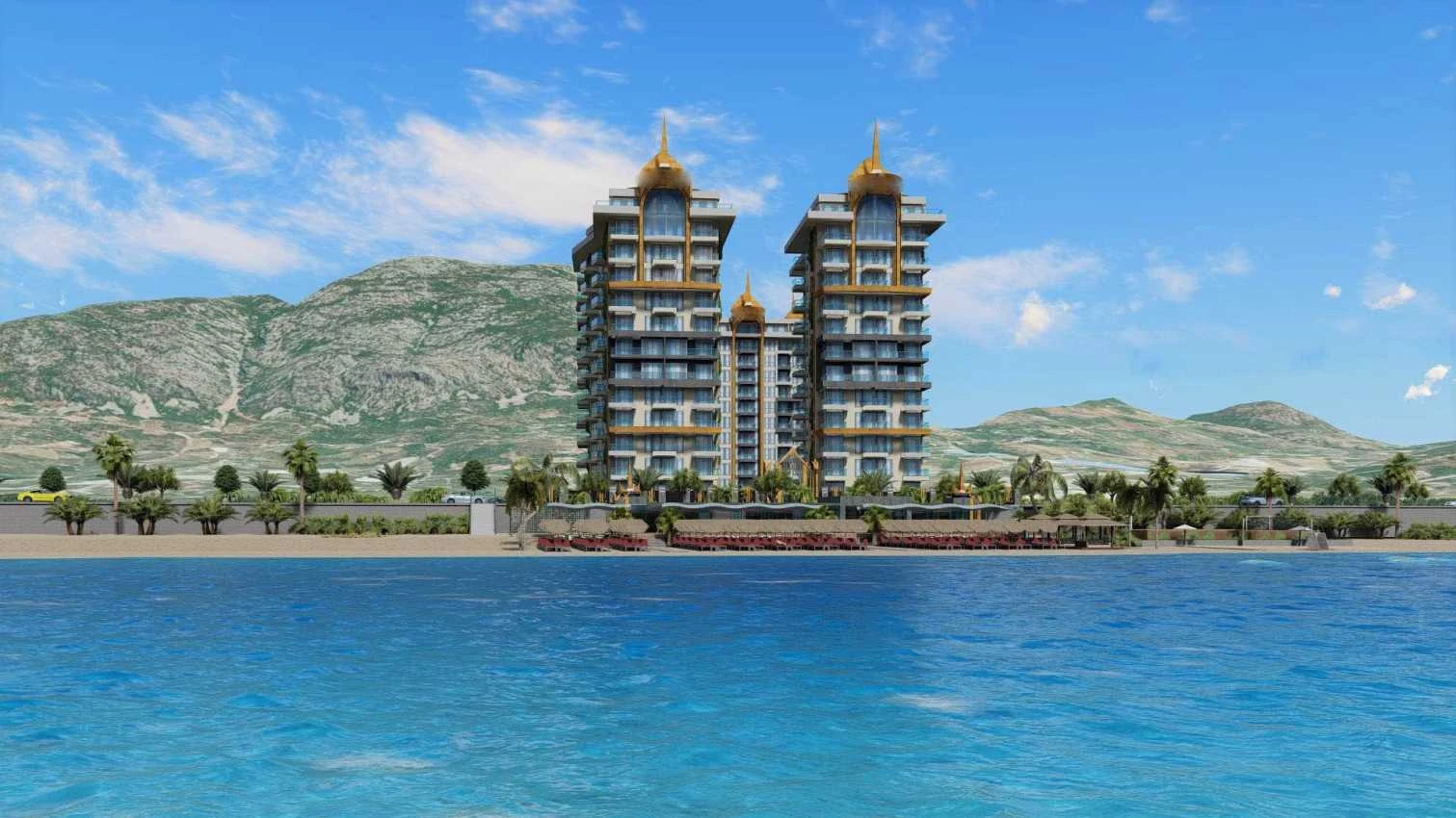 housebind Квартира планировки 1+1 с видом на море Махмутлар /Аланья