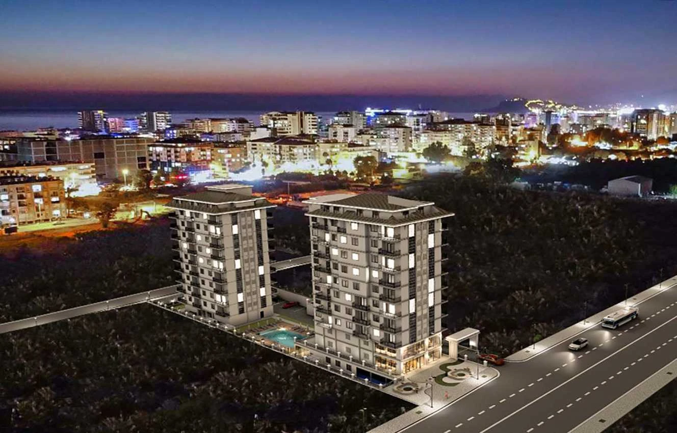 housebind Квартира 1 + 1 на побережье моря в районе Махмутлар/Алания
