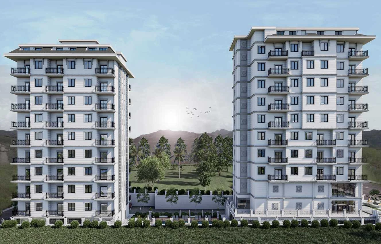 housebind Квартира 1 + 1 на побережье моря в районе Махмутлар/Алания