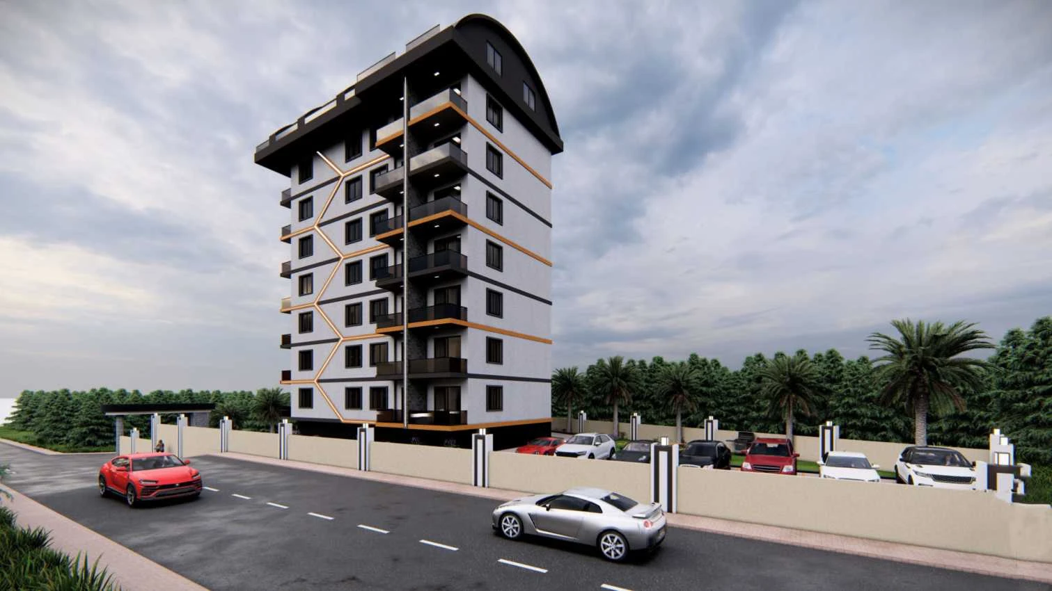 housebind Новый проект две квартиры 1 + 1 в Авсаллар /Алания