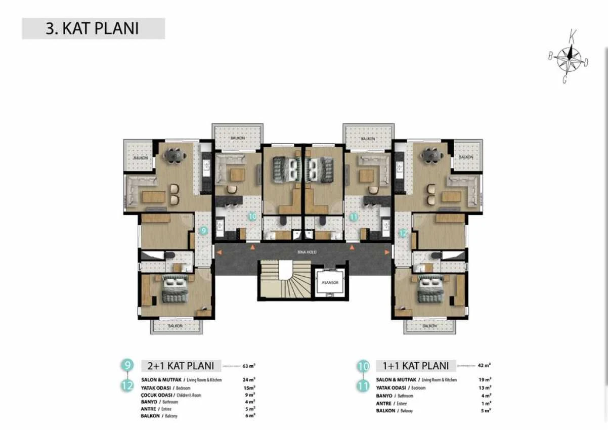 housebind Новый проект шикарного жилого комплекса в Анталии / Алтынташ