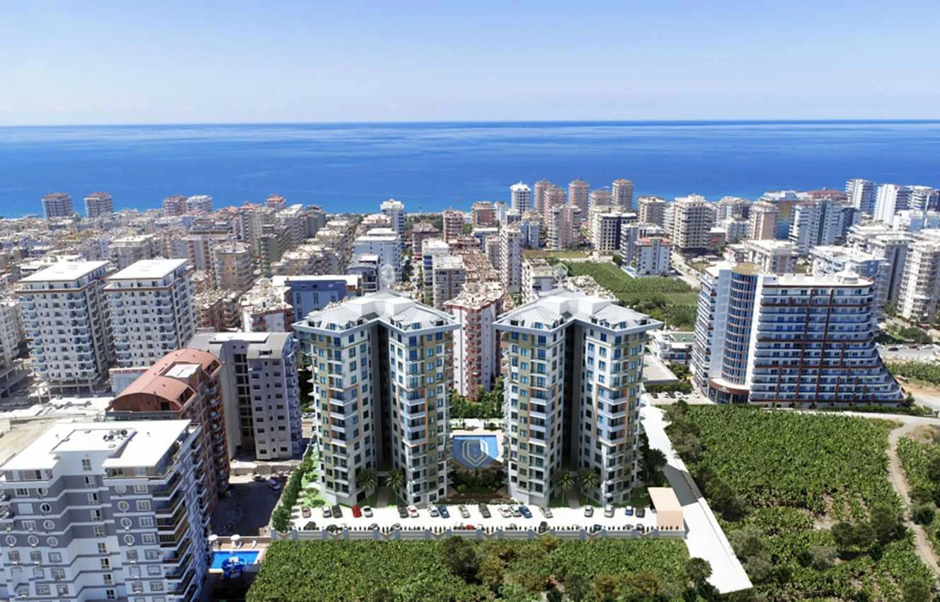 housebind Квартира 1 + 1 в многофункциональном  комплексе Махмутлар /Алания