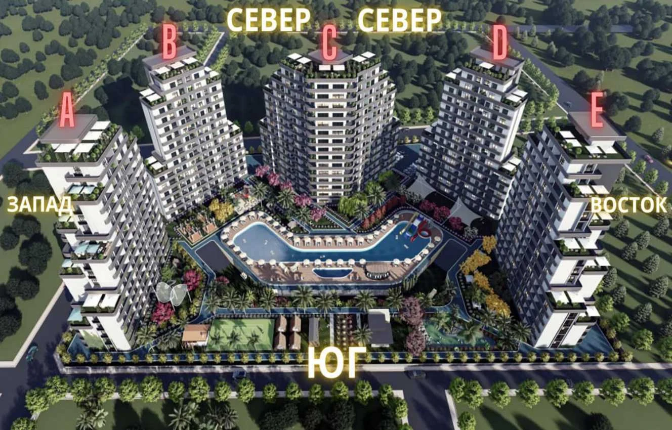 housebind Элитный проект с шикарной инфраструктурой Мерсин /Марина