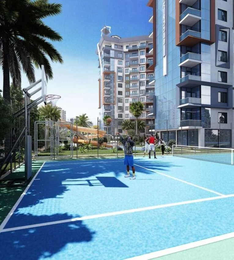 housebind Квартира 1 + 1 в многофункциональном  комплексе Махмутлар /Алания