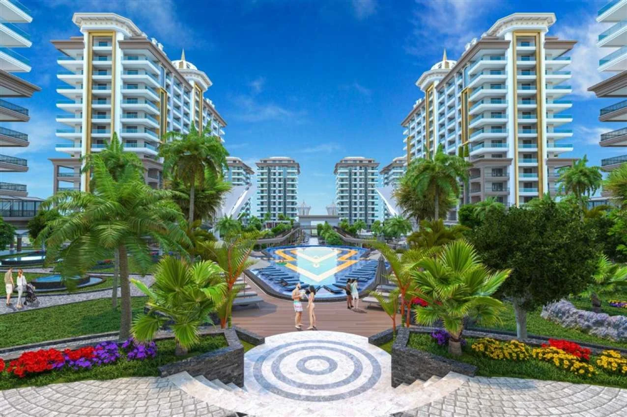 housebind Продается квартира планировки 2+1 в строящемся комплексе Махмутлар /Алания