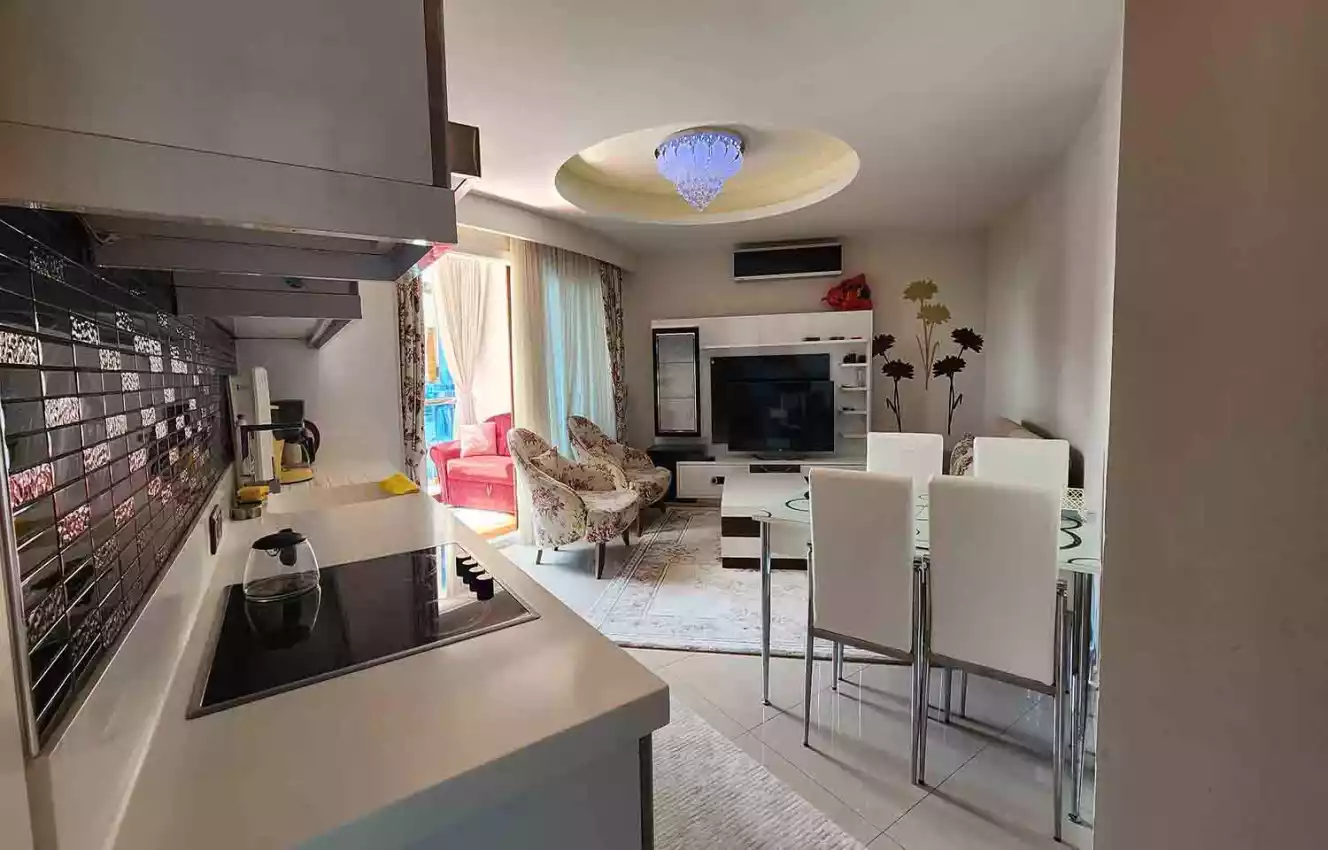 housebind Квартира 1 + 1 с мебелью в шикарном комплексе в Махмутлар/Алания