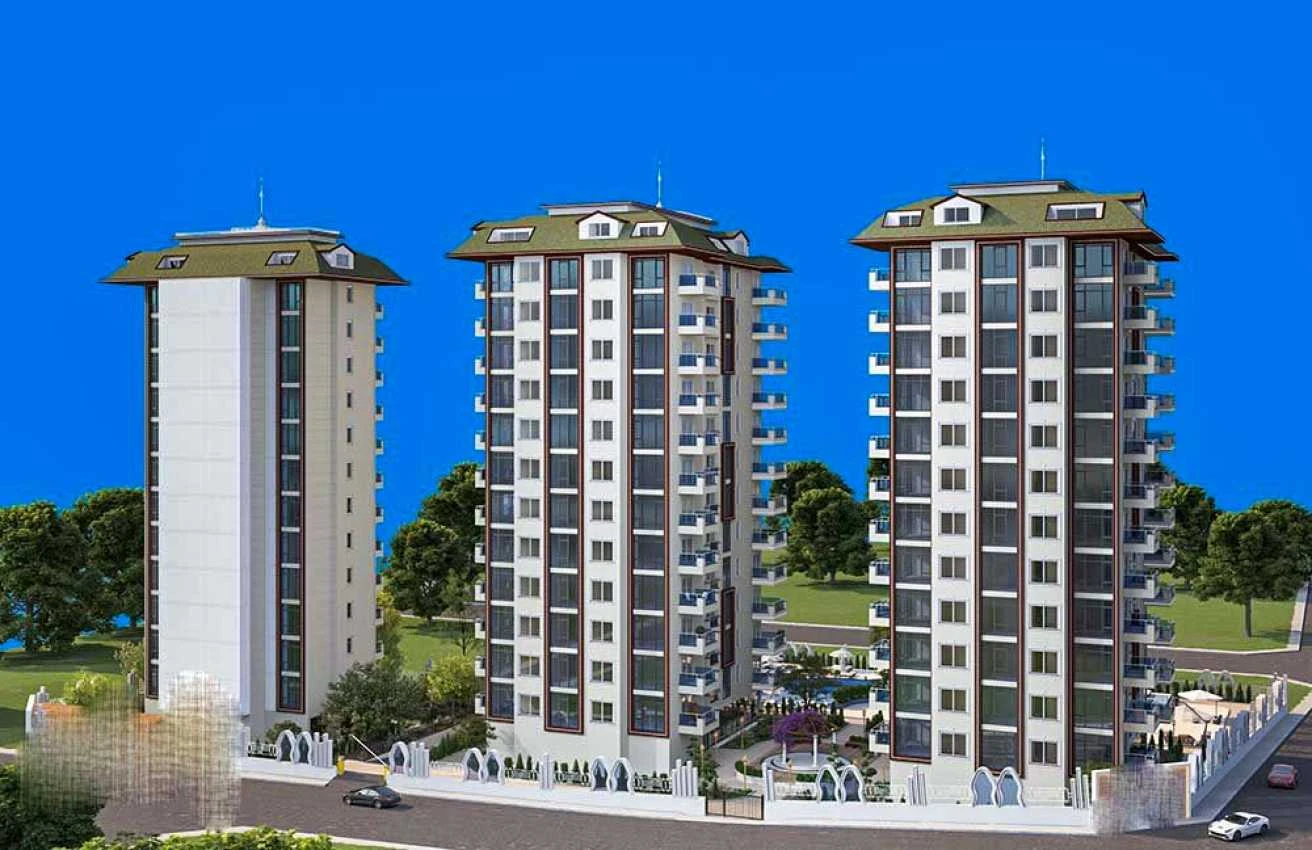 housebind Грандиозный проект квартира 2 + 1 в Махмутлар /Аланья